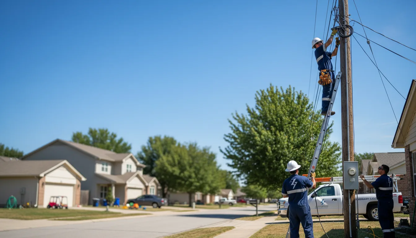 Residential electrician providing installation services in Cruger, MS